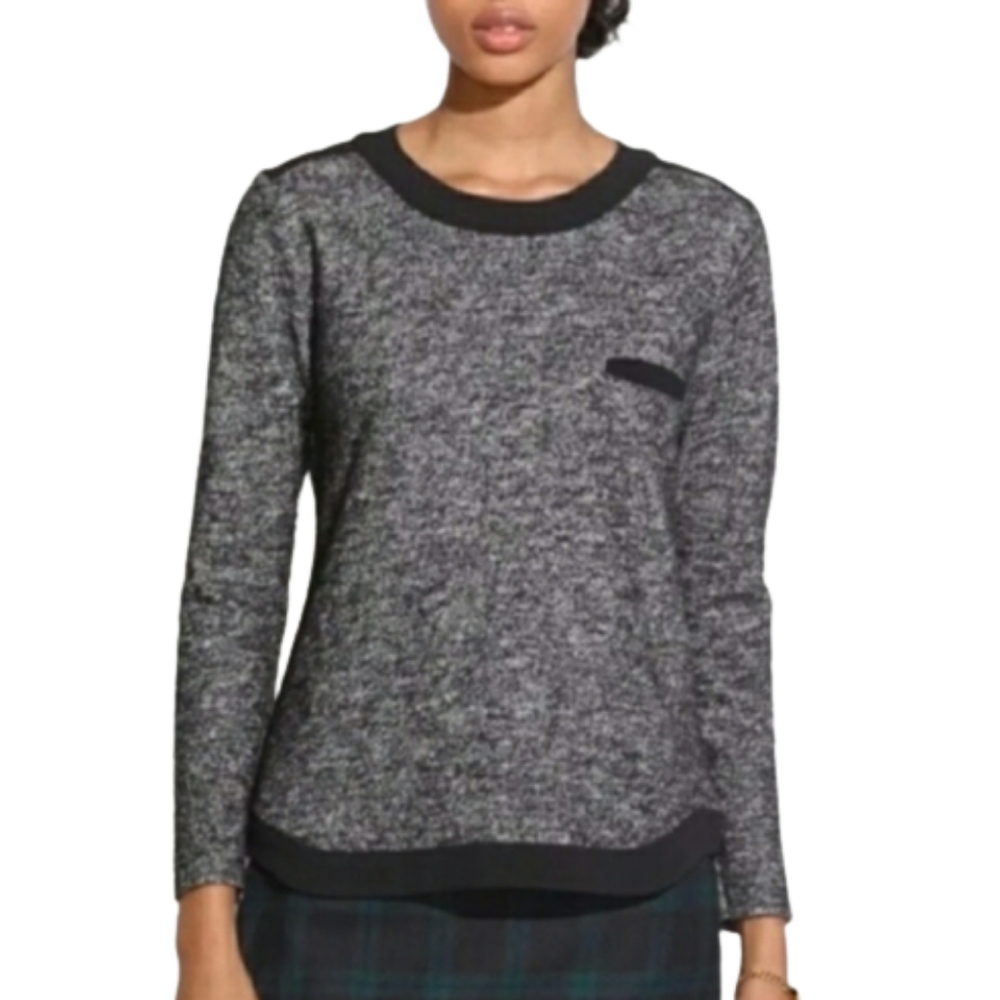 Madewell Contrast Wool Blend Sweater Sz. Medium